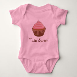T-shirts Bebé doce do cupcake do tutu