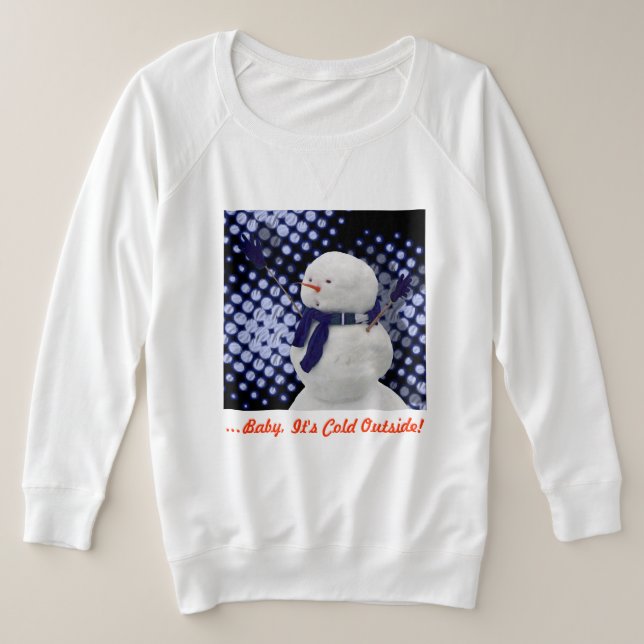 T-shirts Bebê é frio lá fora! (Frente do Design)