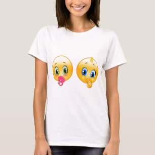 T-shirts bebê emojis