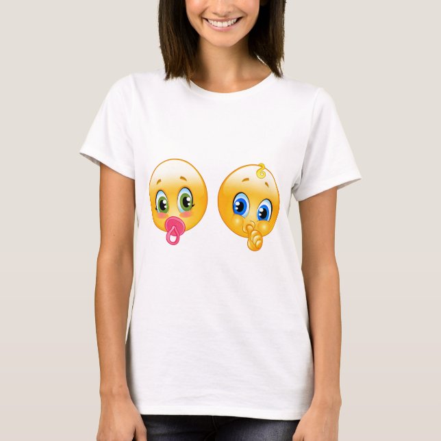 T-shirts bebê emojis (Frente)