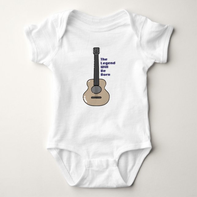 T-shirts Bebê guitarrista (Frente)