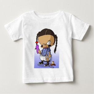 T-shirts Bebê Hip Hop Gangsta