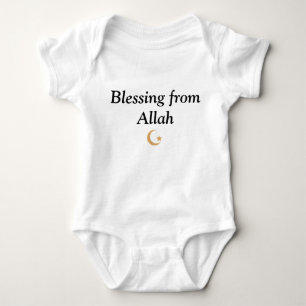 T-shirts Bebê Islâmico Jérsei Bênção De Alá