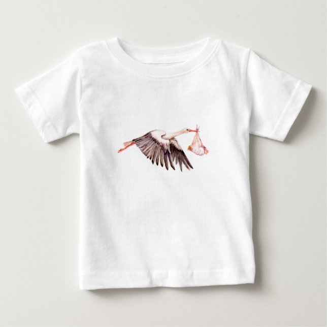 T-shirts Bebê na Stork (Frente)
