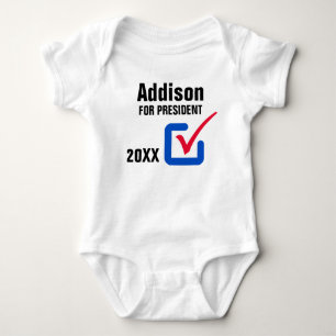 T-shirts Bebê para presidente