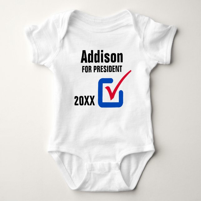 T-shirts Bebê para presidente (Frente)