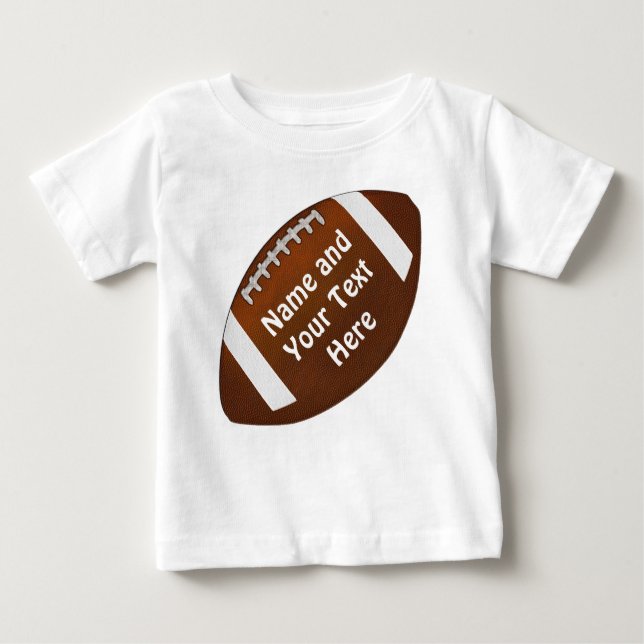 T-shirts Bebê para Toddler Personaliza os Jerseys de Futebo (Frente)