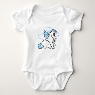T-shirts Bebê Pegasus com binky - azul