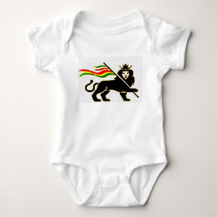T-shirts Bebê real do leão de Rasta