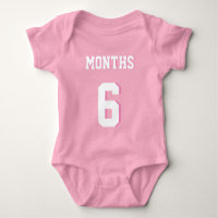 Bebê rosa e branco | Sports Jersey Design