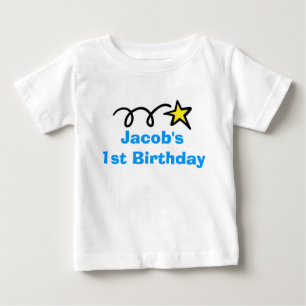 T-shirts Bebês primeiro aniversario Personalizado com nom