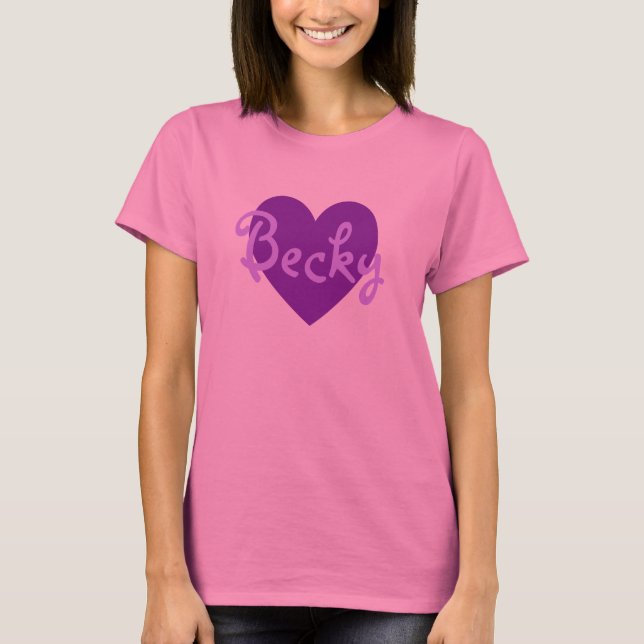 T-shirts Becky em Roxo (Frente)