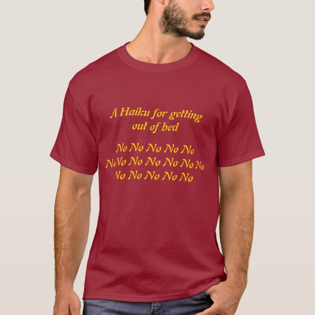 T-shirts Bed Haiku (Frente)