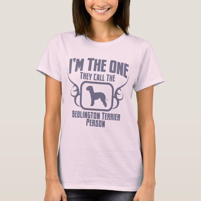 T-shirts Bedlington Terrier (Frente)