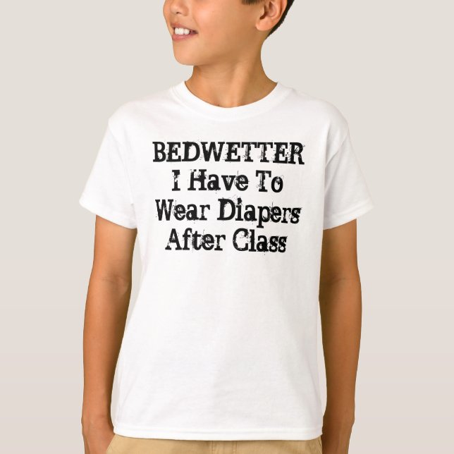T-SHIRTS BEDWETTER (Frente)