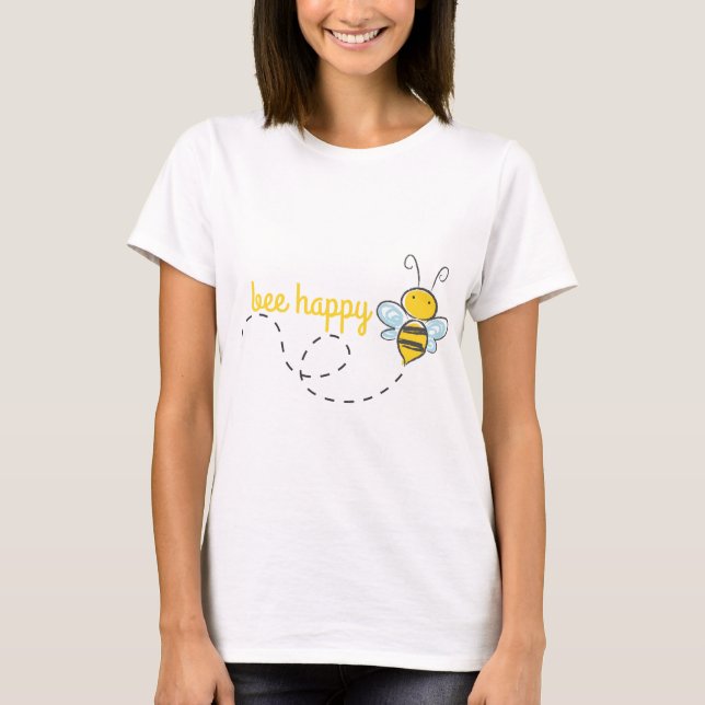 T-shirts Bee Happy (Frente)