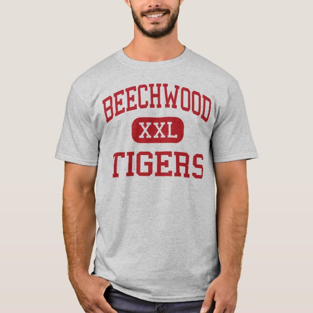 T-shirts Beechwood - tigres - alto - forte Mitchell (Frente)