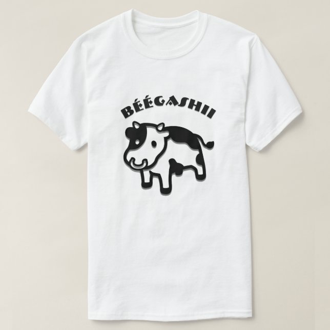 T-shirts Béégashii - vaca no navajo (Frente do Design)