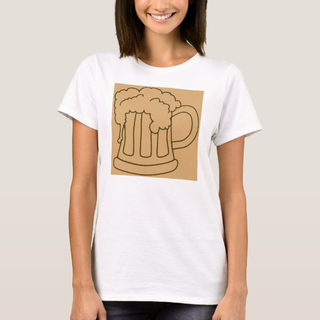 T-shirts Beer Mug Bachelor presentes (Frente)