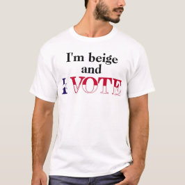 T-shirts Beige Vote