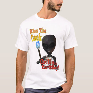 T-shirts Beija O Cook Grill A Camisa-Terrestre