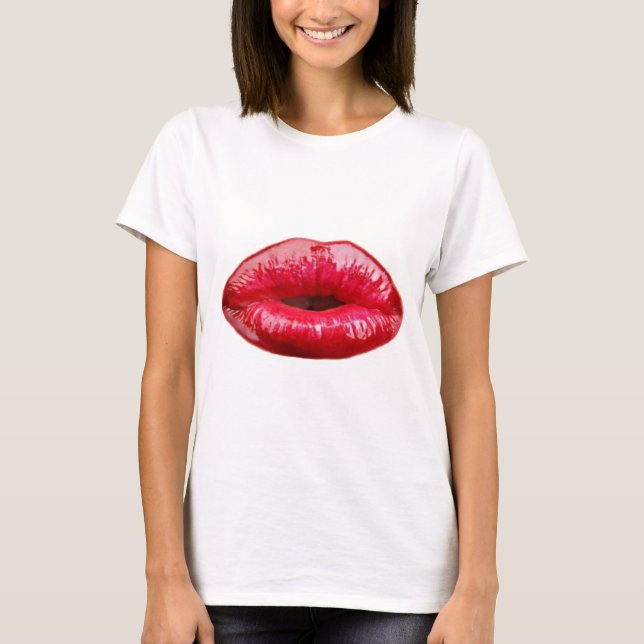 T-shirts Beijando os lábios! (Frente)