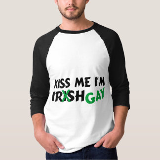 T-shirts Beije-me gay do irlandês Im