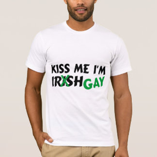 T-shirts Beije-me gay do irlandês Im