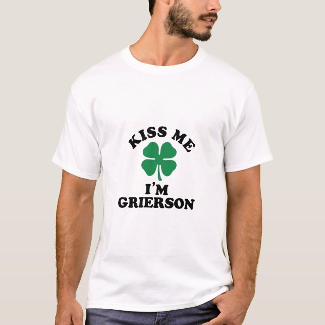 T-shirts Beije-me, Im GRIERSON (Frente)