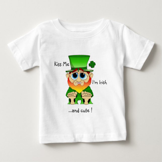 T-shirts Beije-me que eu sou Blarney bonito de Lil do repto (Frente)