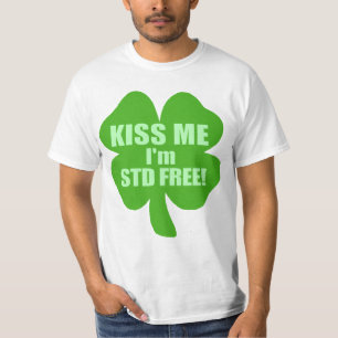 T-shirts Beije-me que eu sou STD livre!