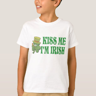 T-shirts Beije-me que eu sou Tshirt irlandês