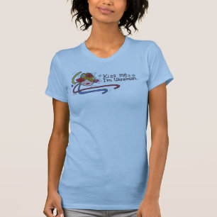 T-shirts Beije-me que eu sou ucraniano para o Fest popular