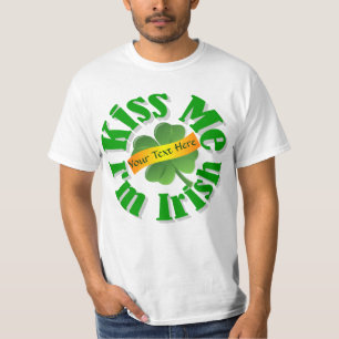 T-shirts Beije-me, sou Dia de São Patrício irlandês