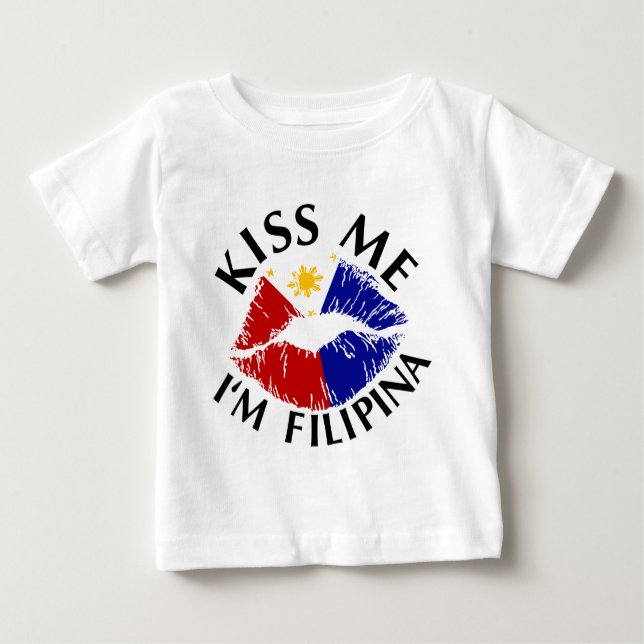 T-shirts Beije-me Sou Filipina (Frente)