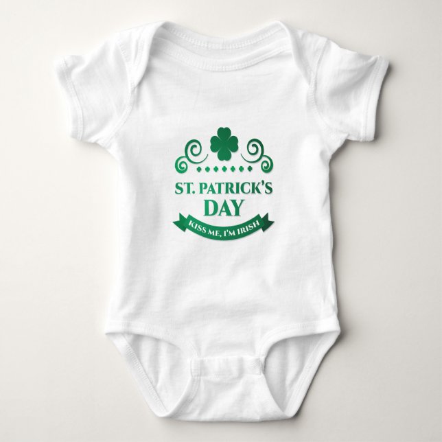 T-shirts beije-me, sou irlandês (Frente)