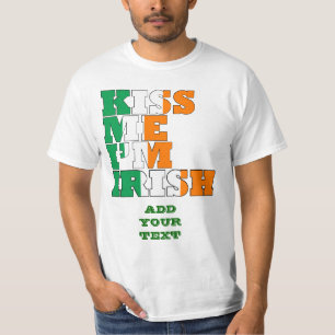 T-shirts Beije-me, sou irlandês