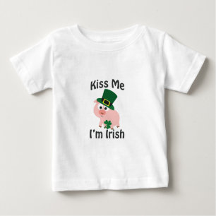 T-shirts Beije-me, sou o Porco Irlandês