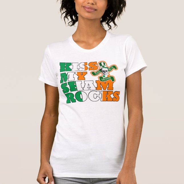 T-shirts Beije meus trevos (Frente)