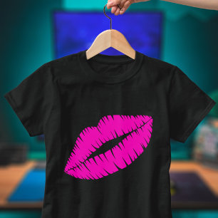 T-shirts Beijo Lipstick rosa