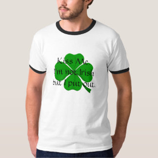 T-shirts Beijo Me.I am nao irlandês mas I p…