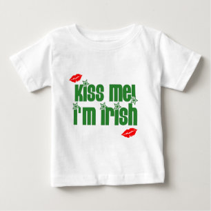 T-shirts beijo-me-im-irlandês-lábios