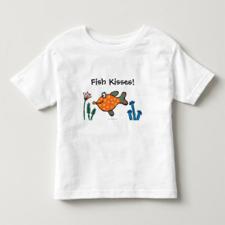 T-shirts Beijos dos peixes da mamã e do bebê