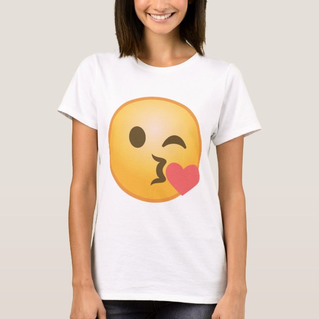 T-shirts Beiking Winking Emoji (Frente)