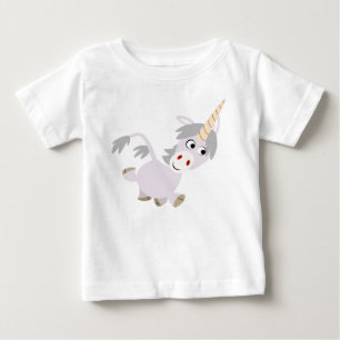T-shirts Bela animação faciosa Unicorn Baby T Shirt