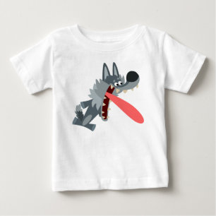 T-shirts Bela Caricatura Animada Wolf Baby T Shirt