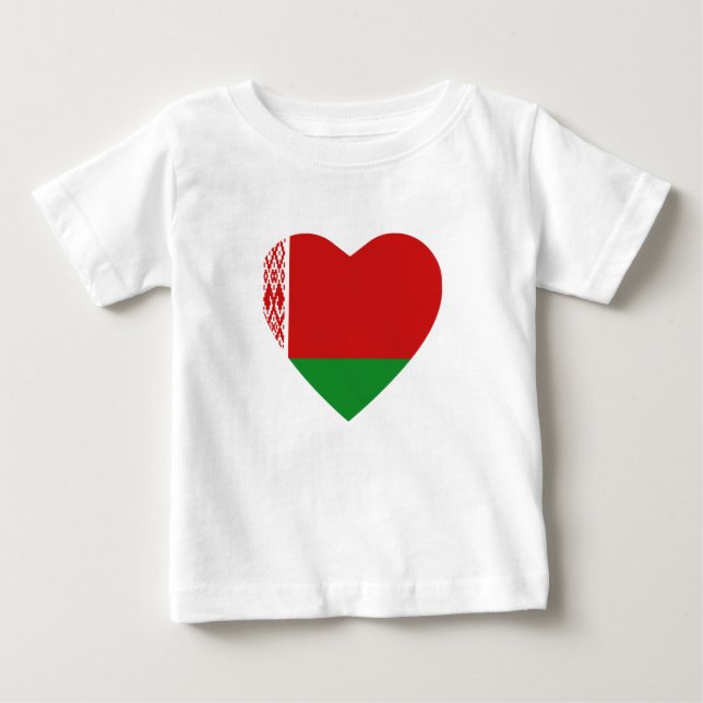 T-shirts Belarus Flag Heart-Shirt (Frente)