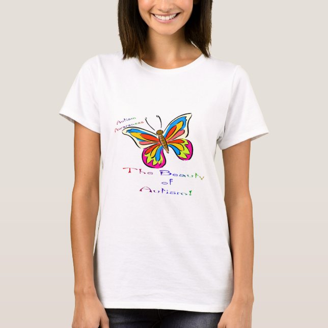T-shirts beleza do autismo (Frente)