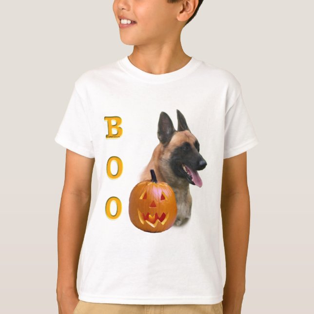 T-shirts Belga Malinois Boo (Frente)