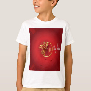 T-shirts Beliscos de Natal Vermelho têm um belo dia